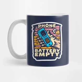 Phone, battery empty Mug